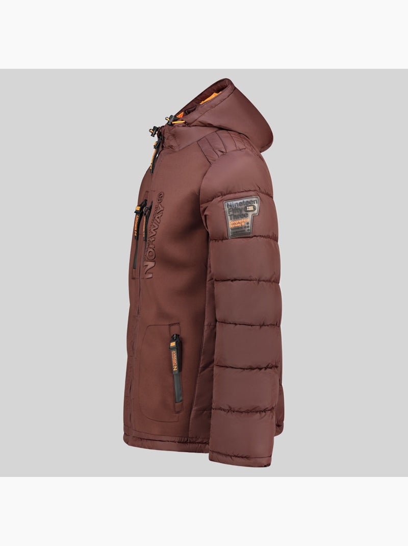 Plumífero con capucha beachwood – geographical norway Marrón - Kiabi