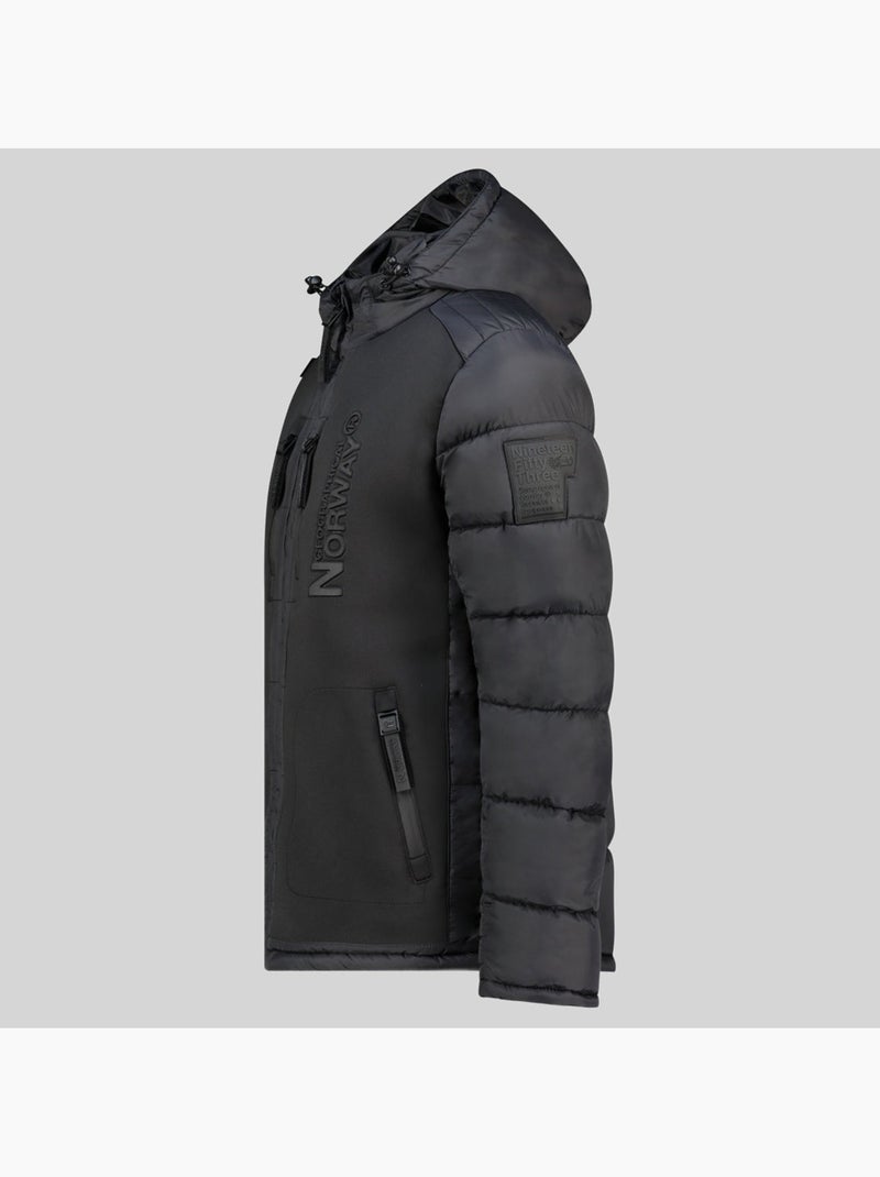 Plumífero con capucha beachwood – geographical norway Negro - Kiabi