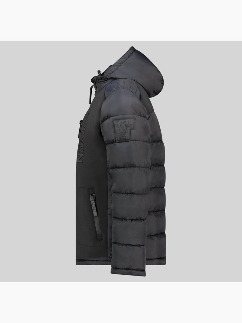 Plumífero con capucha beachwood – geographical norway Negro - Kiabi