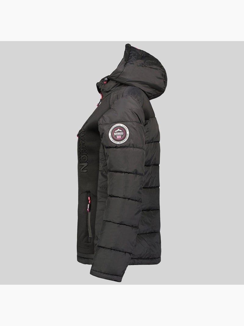 Plumífero con capucha beachwood – geographical norway Negro - Kiabi