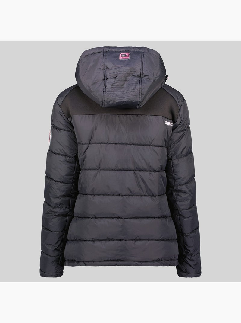Plumífero con capucha beachwood – geographical norway Negro - Kiabi