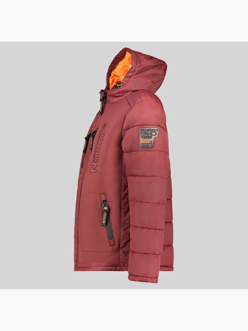 Plumífero con capucha beachwood – geographical norway Rojo - Kiabi