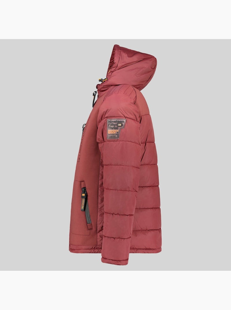 Plumífero con capucha beachwood – geographical norway Rojo - Kiabi