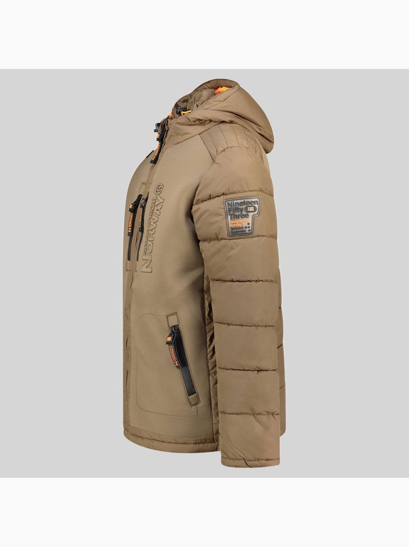Plumífero con capucha beachwood – geographical norway Taupe - Kiabi