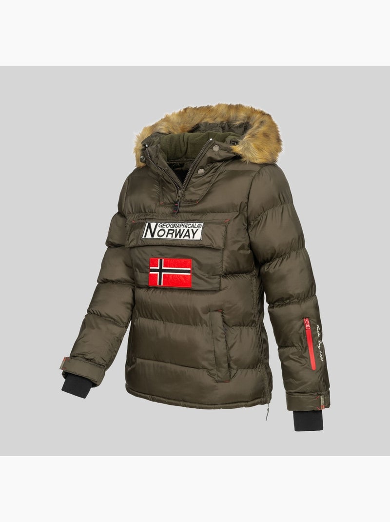Plumífero con capucha belancolie – geographical norway Caqui - Kiabi