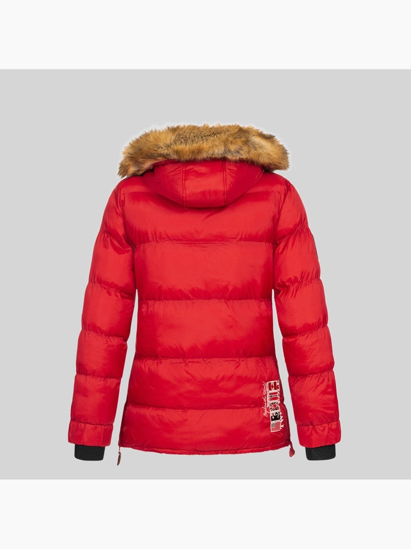 Plumífero con capucha belancolie – geographical norway Rojo - Kiabi