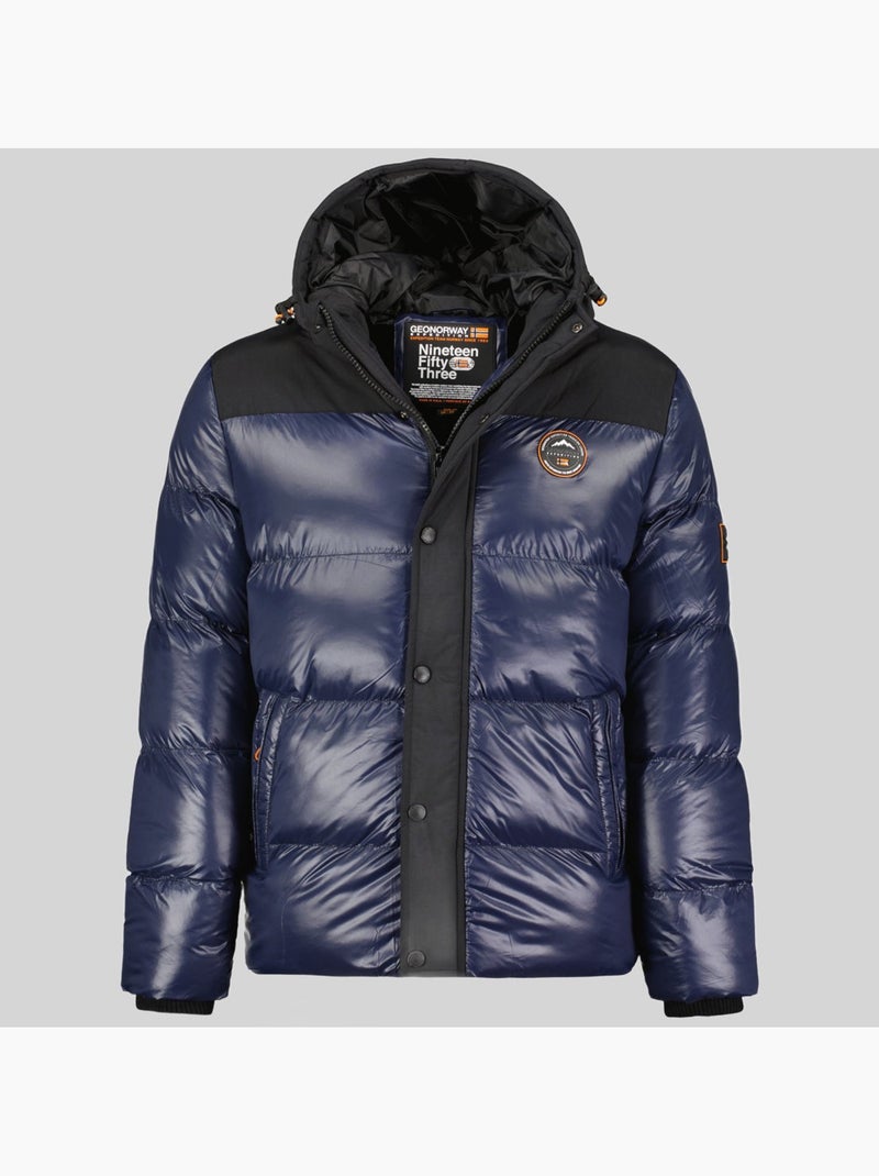 Plumífero con capucha binael – geographical norway Azul marino - Kiabi