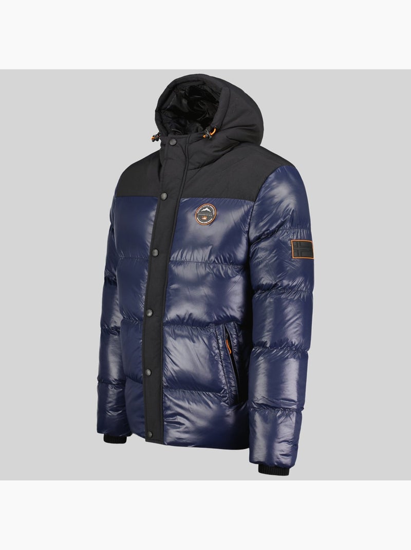 Plumífero con capucha binael – geographical norway Azul marino - Kiabi