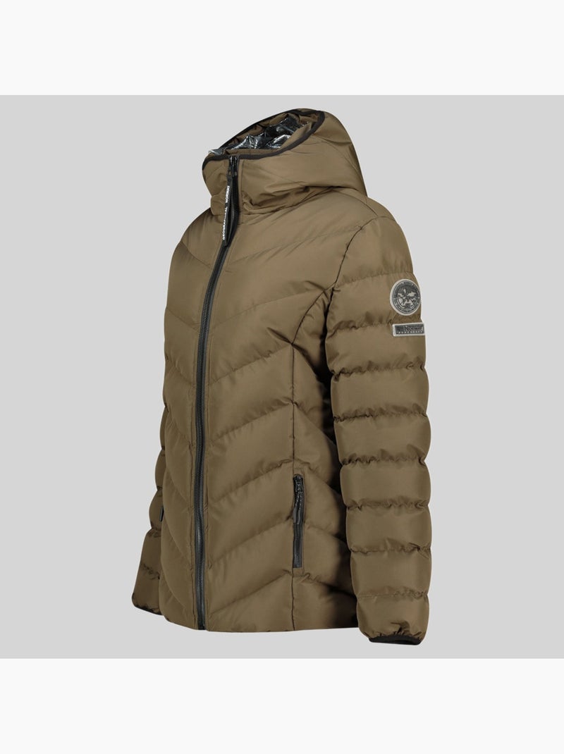 Plumífero con capucha brace – geographical norway Caqui - Kiabi