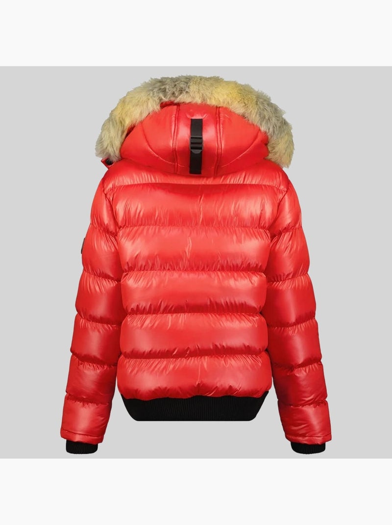 Plumífero con capucha bugs – geographical norway Rojo - Kiabi