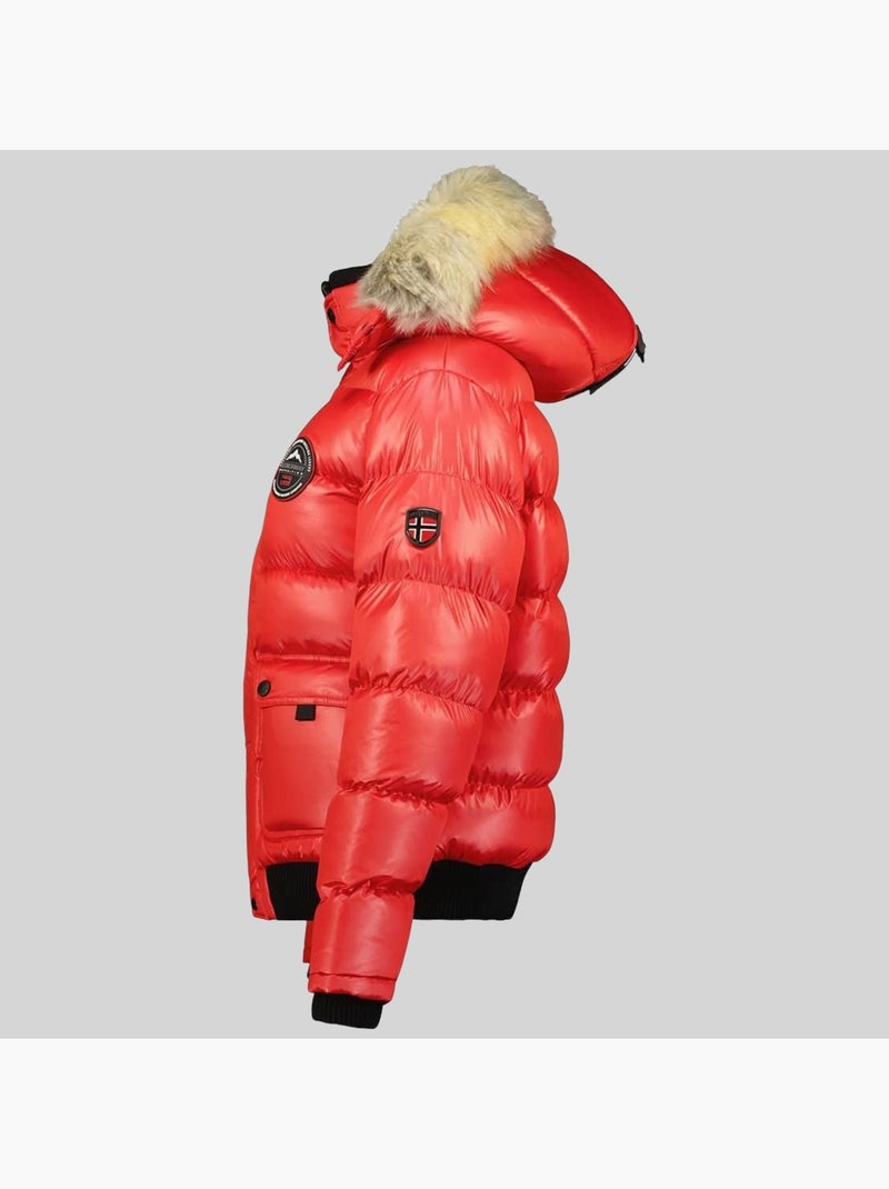 Plumífero con capucha bugs – geographical norway Rojo - Kiabi
