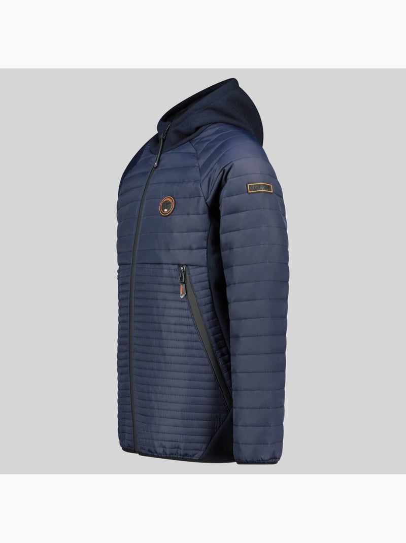 Plumífero con capucha carno – geographical norway Azul marino - Kiabi