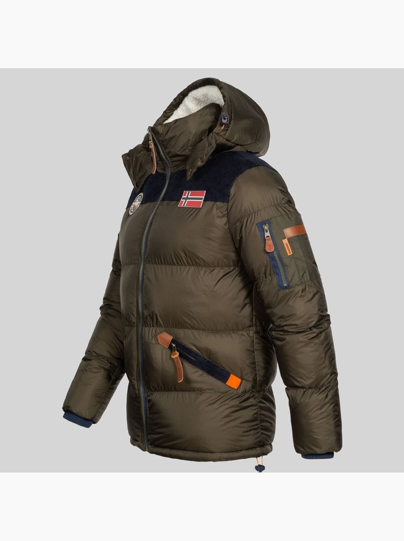 Plumífero con capucha celian – geographical norway Negro - Kiabi
