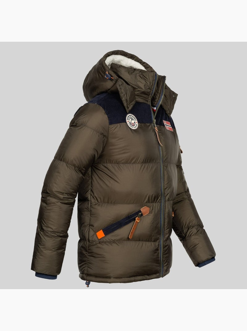 Plumífero con capucha celian – geographical norway Negro - Kiabi