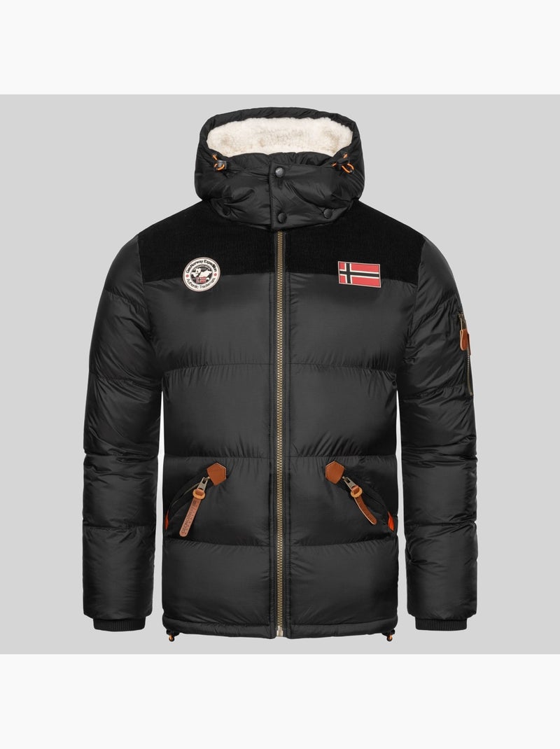 Plumífero con capucha celian – geographical norway Negro - Kiabi
