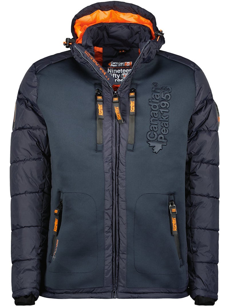 Plumífero cortavientos con cuello alto beachweak – canadian peak Azul marino - Kiabi