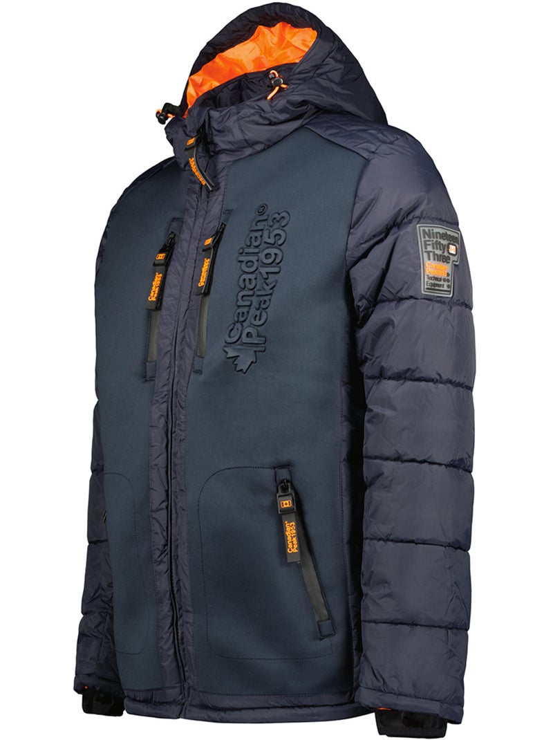 Plumífero cortavientos con cuello alto beachweak – canadian peak Azul marino - Kiabi