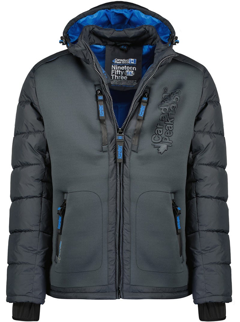 Plumífero cortavientos con cuello alto beachweak – canadian peak Gris oscuro - Kiabi