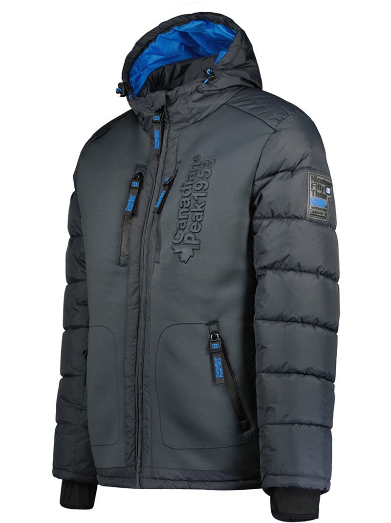 Plumífero cortavientos con cuello alto beachweak – canadian peak Gris oscuro - Kiabi