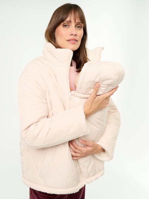 Plumífero de maternidad acolchado con interior de sherpa - Kiabi Plumífero de maternidad acolchado con interior de sherpa - Kiabi