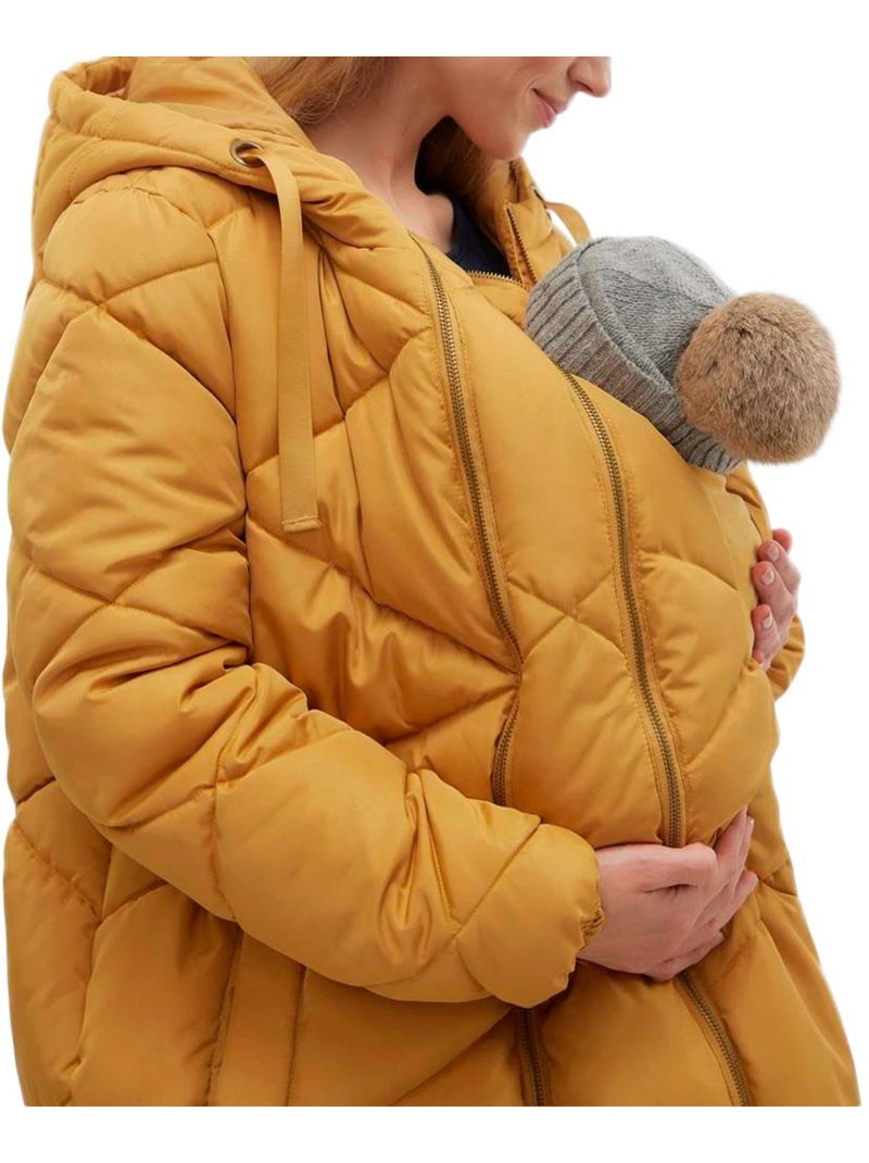 Plumífero de Maternidad y Portabebés para Mujer Mamalicious Amarillo - Kiabi