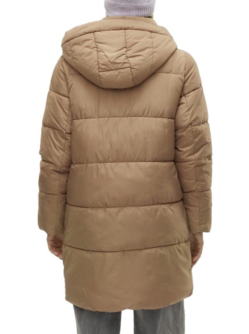 Plumífero de Mujer Vero Moda Marrón capuchino - Kiabi