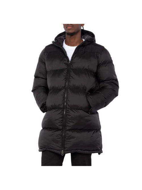 Plumífero largo con capucha para hombre Schott - Kiabi