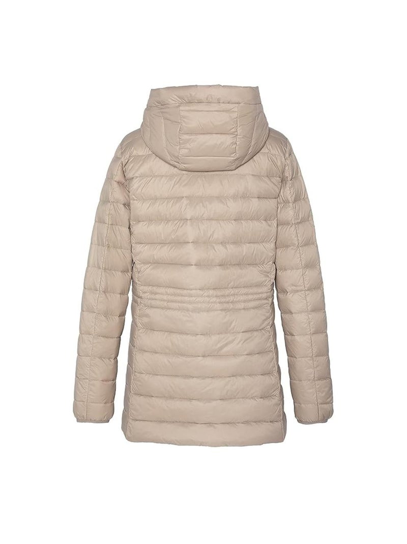 Plumífero Largo Schott para Mujer Beige - Kiabi