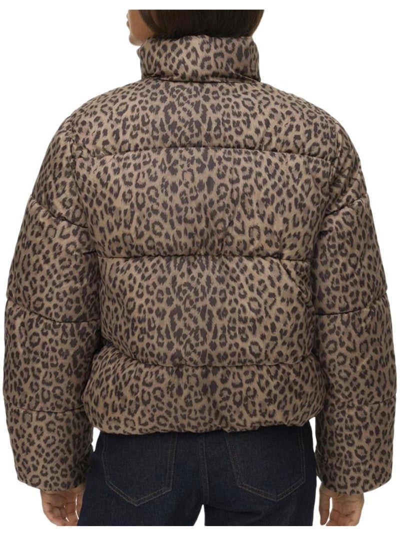 Plumífero leopardo vero moda Marrón capuchino - Kiabi