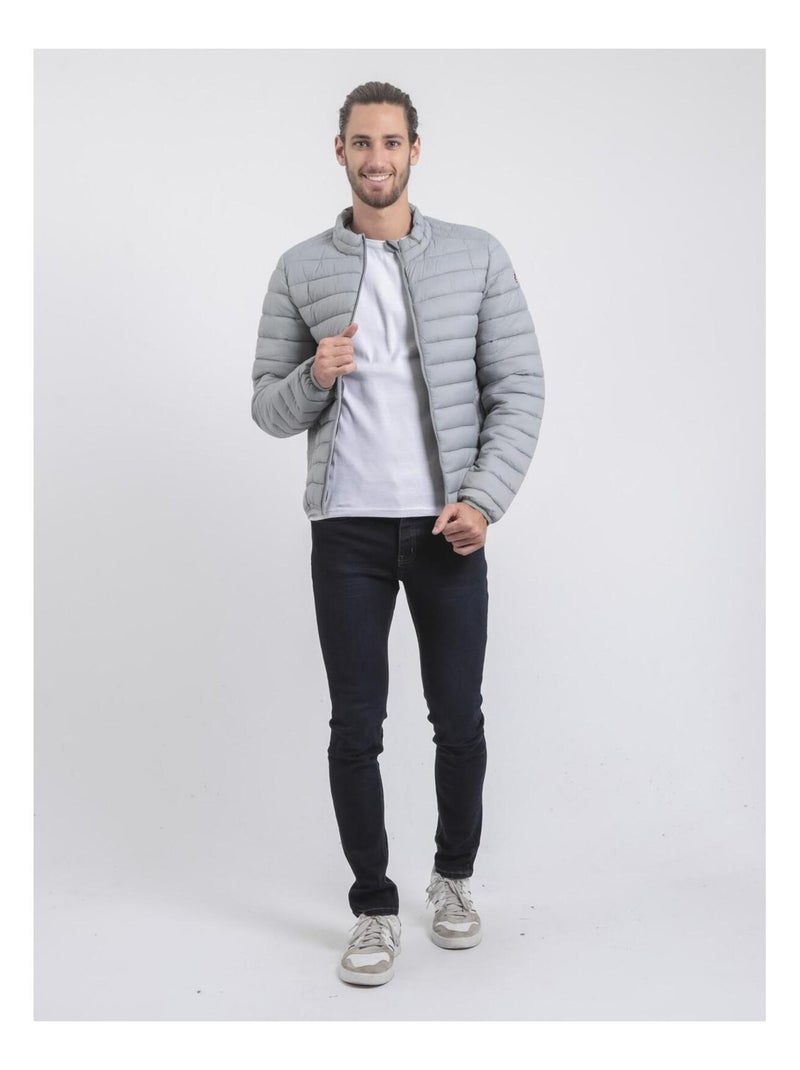 Plumífero ligero col montant ZERNOBI II Gris claro - Kiabi