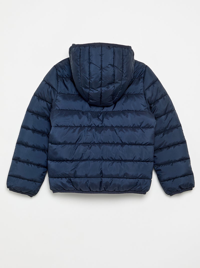 Plumífero ligero con capucha Azul - Kiabi