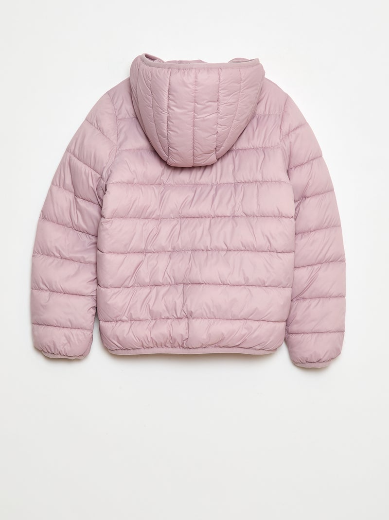 Plumífero ligero con capucha Purpura - Kiabi