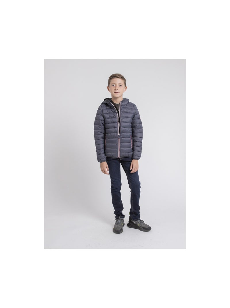 Plumífero ligero con capucha ZILLING-J Gris - Kiabi