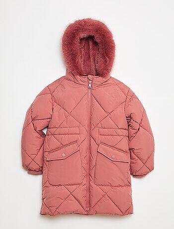 Anorak acolchado midi cálido e hidrófugo