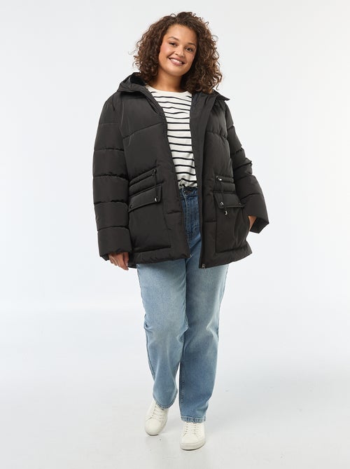 Plumífero midi liso - Kiabi