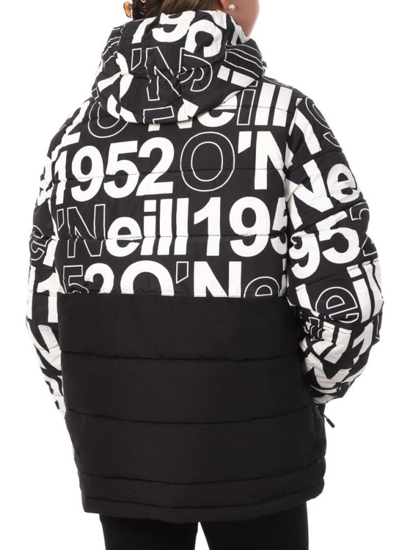 Plumífero O'Neill para Mujer Negro Blanco - Kiabi