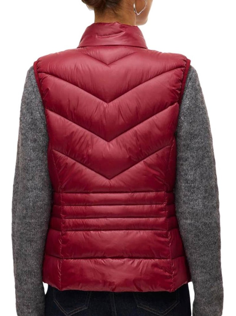 Plumífero sin Mangas para Mujer Vero Moda Rojo - Kiabi