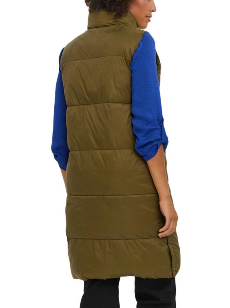 Plumífero sin mangas vero moda para mujer Verde caqui claro - Kiabi
