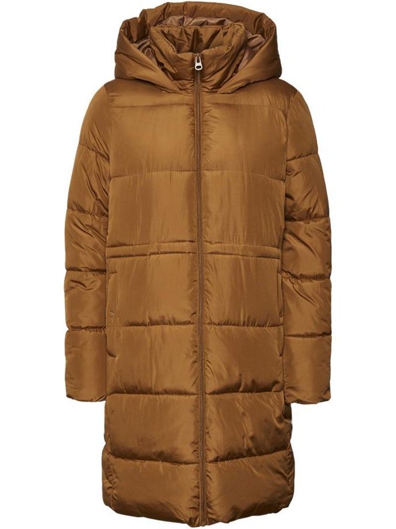 Plumífero vero moda para mujer Marrón capuchino - Kiabi
