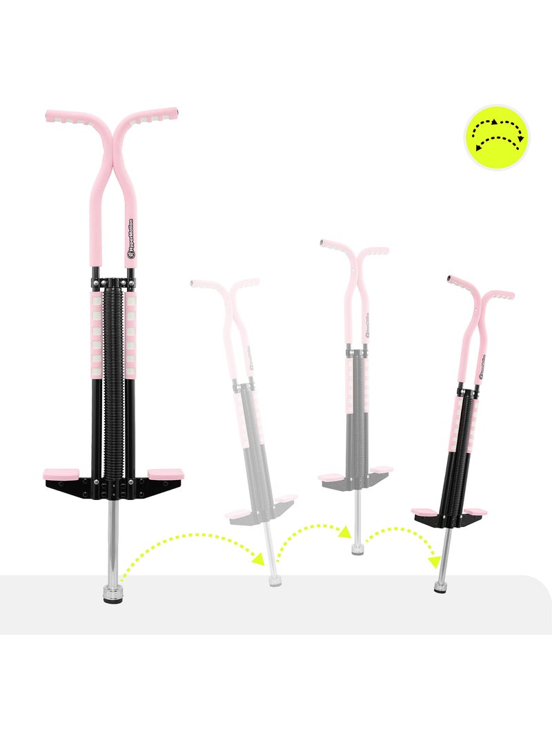 Pogo saltador infantil HyperMotion con muelle y asas de espuma - (9-14 años) Rosa - Kiabi