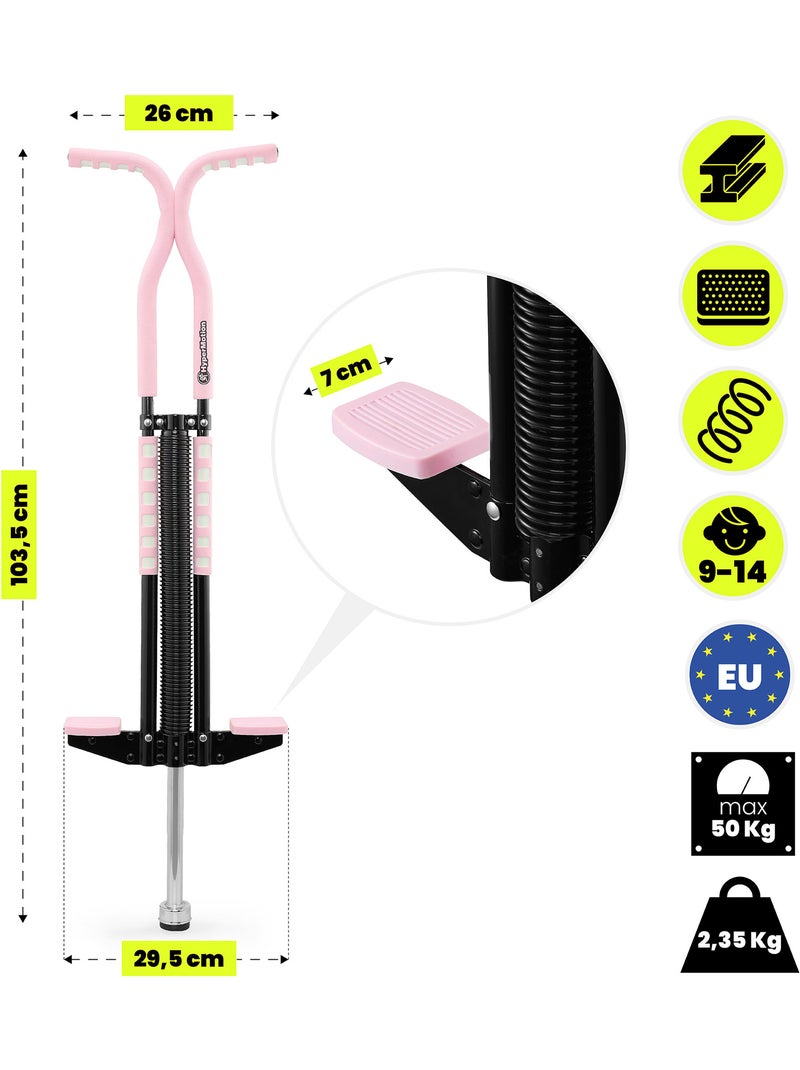 Pogo saltador infantil HyperMotion con muelle y asas de espuma - (9-14 años) Rosa - Kiabi