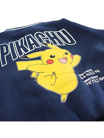 Pokemon - chaqueta teddy abotonada con estampado y cuello redondo