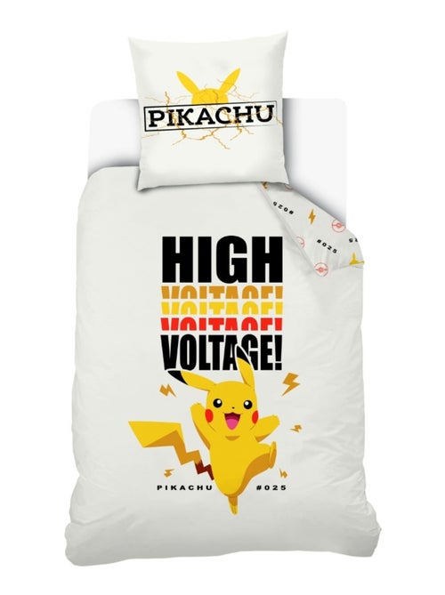 Pokémon - Juego de sábanas infantil algodón Pikachu High Voltage - Funda nórdica 140 x 200 cm - Kiabi Pokémon - Juego de sábanas infantil algodón Pikachu High Voltage - Funda nórdica 140 x 200 cm - Kiabi