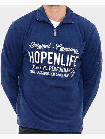 Polar con cuello alto y cremallera