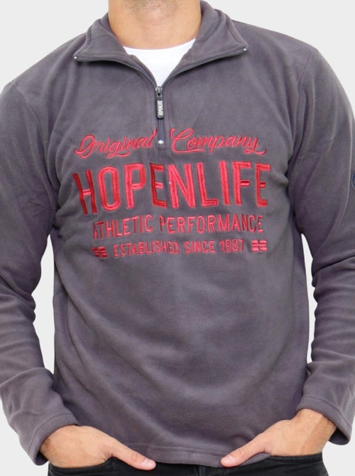 Polar con cuello alto y cremallera - Kiabi