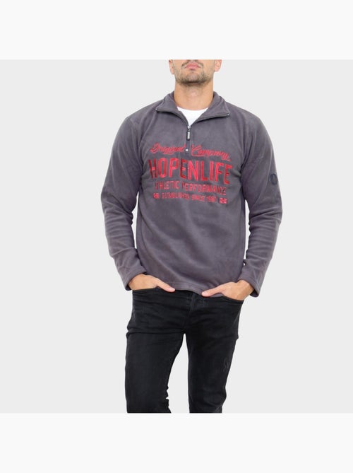 Polar con cuello alto y cremallera - Kiabi