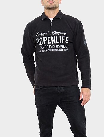 Polar con cuello alto y cremallera