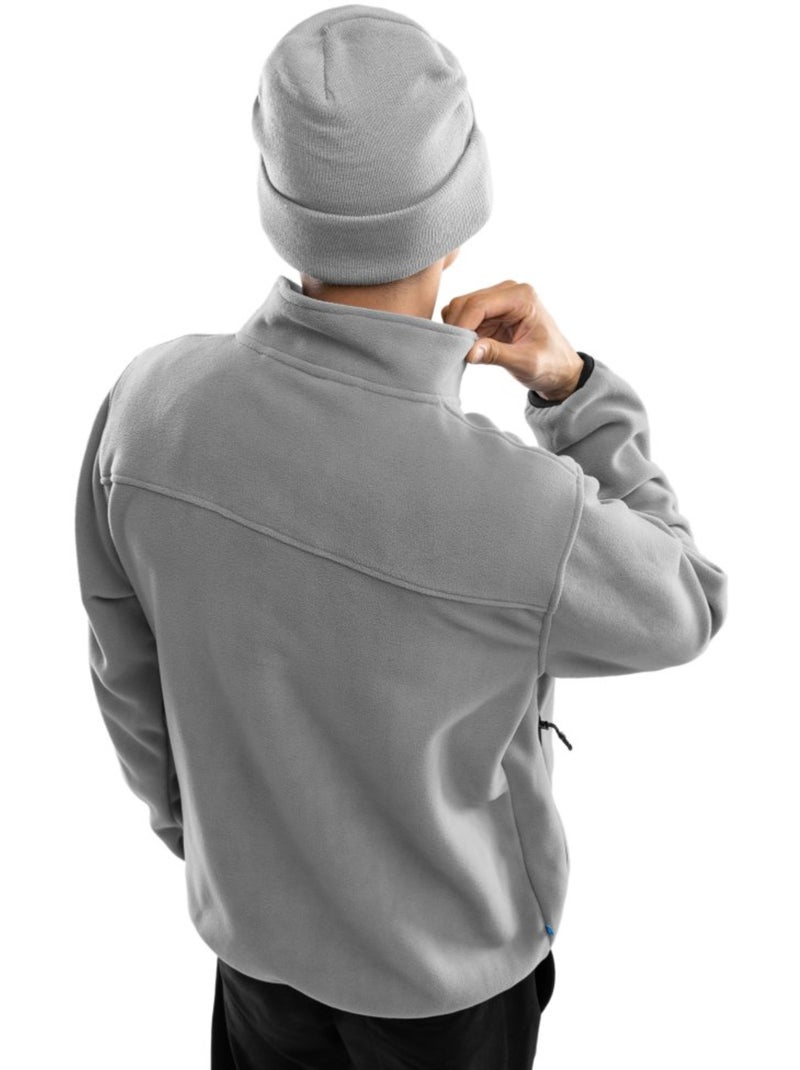 Polar grueso con botones hombre esquí y nieve hombre koli Blanco Gris - Kiabi