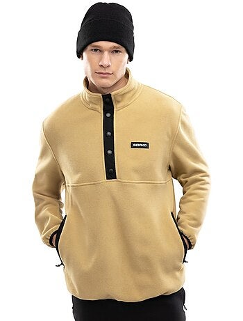 Polar grueso con botones hombre esquí y nieve hombre yari