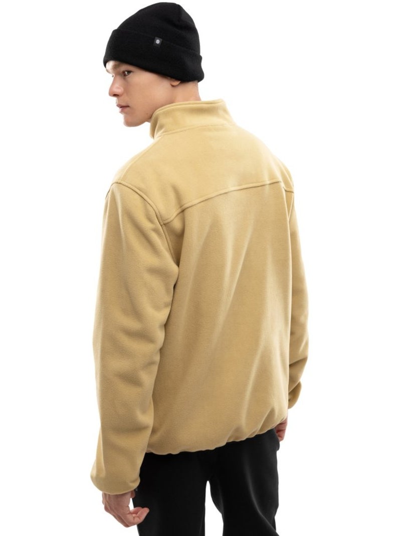 Polar grueso con botones hombre esquí y nieve hombre yari Beige - Kiabi
